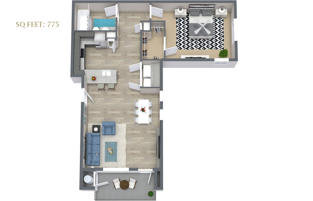 Carson Hills Apartments - Carson City NV - 1 Bedroom 1 Bathroom Large